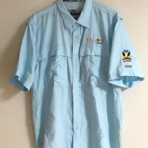 【USA仕入れ】古着 Tiger Hill TALOS ENERGY 企業物 制服 刺繍 フィッシングシャツ L USA直輸入
