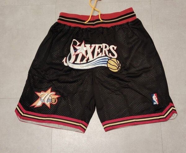 【新品】 NBA シクサーズ 76ers バスケ パンツ ショーツ 短パン ユニフォーム アイバーソン ジョーダン コービー 八村