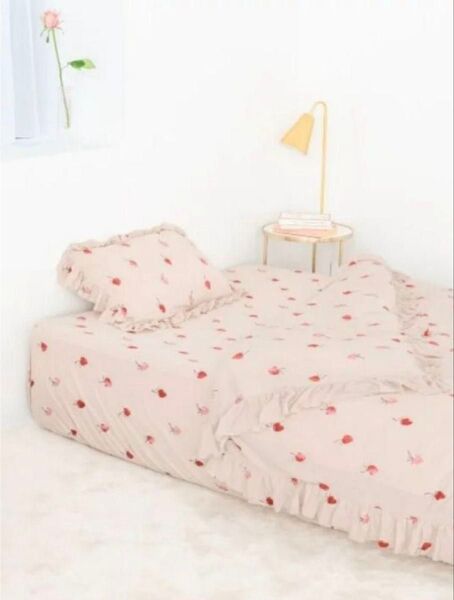 ジェラートピケ セミダブル 寝具3点セット ピンクイチゴ 新品 正規品