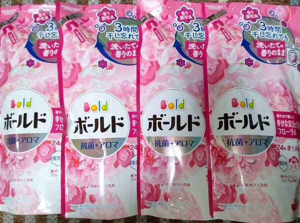 《P&G》 ボールド 華やかプレミアムブロッサムの香り つめかえ用 400g×4本