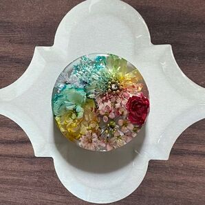 may-33 ハンドメイド レジン ヘアゴム ブローチ ポニーフック キーホルダー