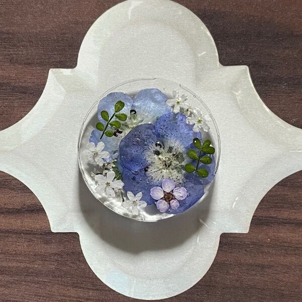 may-37 ハンドメイド レジン ヘアゴム ブローチ ポニーフック キーホルダー