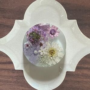 may-45 ハンドメイド レジン ヘアゴム ブローチ ポニーフック キーホルダー