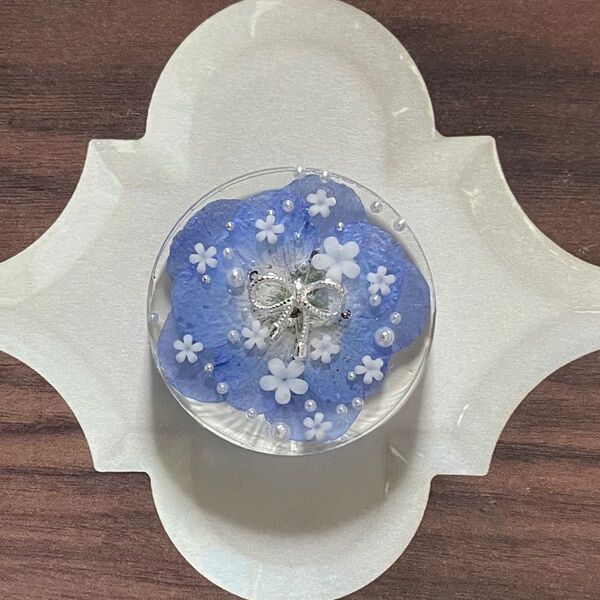 may-48 ハンドメイド レジン ヘアゴム ブローチ ポニーフック キーホルダー