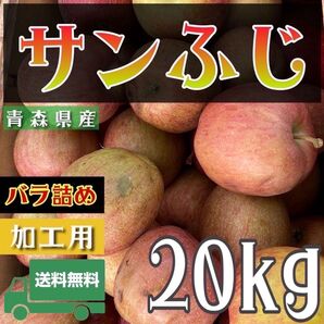 " サンふじ "【青森県産りんご20kg】【産地直送】【即購入OK】【送料無料】加工用 りんご リンゴ 林檎