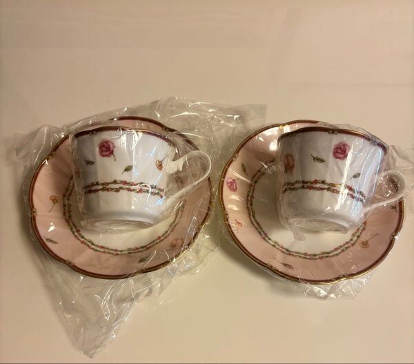ナルミ NARUMI BONE CHINA カップ&ソーサー 2客セット