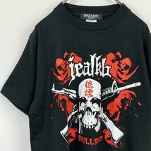 【ライブT】JEALKB×SKULLSHIT スカルシット 狼煙 ライブツア－2009 Tシャツ S 黒 ブラック ロンブー淳バンド_画像1