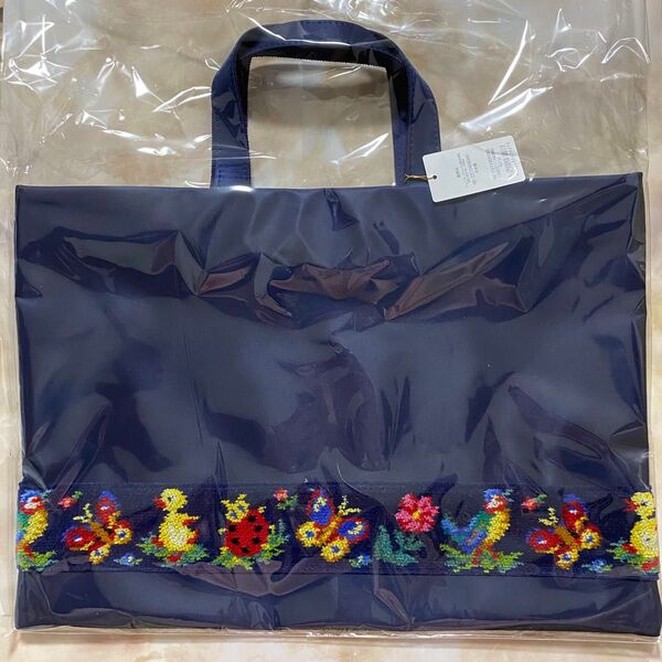 ☆VERY掲載☆FEILER☆学校フェイラー☆ハイジ バッグ☆ネイビー☆新品未開封☆トートバッグ☆レッスンバッグ☆お稽古バッグ☆