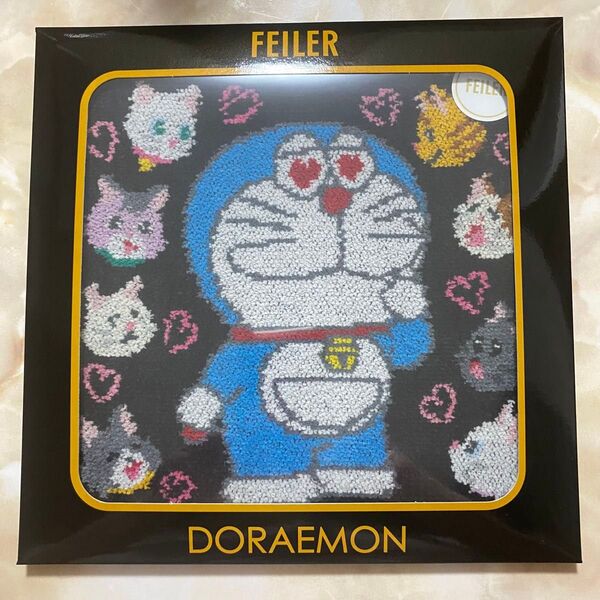 限定☆フェイラー×ドラえもん☆コラボ☆ラブリーキャッツ ハンカチ☆新品未開封☆ドイツ製☆猫☆キャット☆タオルハンカチ☆ハンドタオル