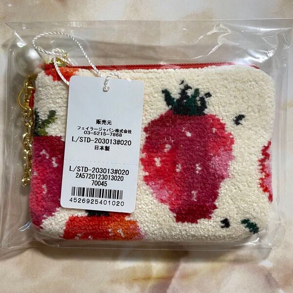 ラブラリー バイ フェイラー☆ストロベリードット☆キー&カードポーチ☆いちご☆イチゴ☆苺☆キーケース☆カードケース☆チャームポーチ