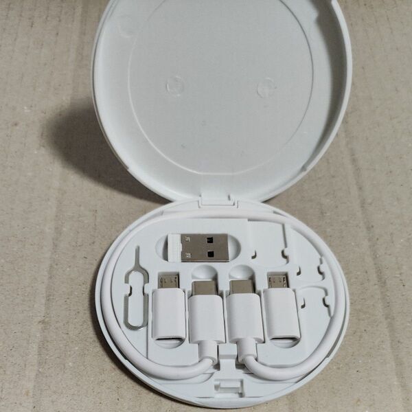 USBケーブル 変換 microusb type c simピン 持ち運び