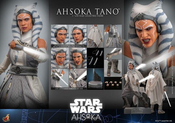 新品未開封 スターウォーズ ホットトイズ アソーカ・タノ HOTTOYS STARWARS マスターピース