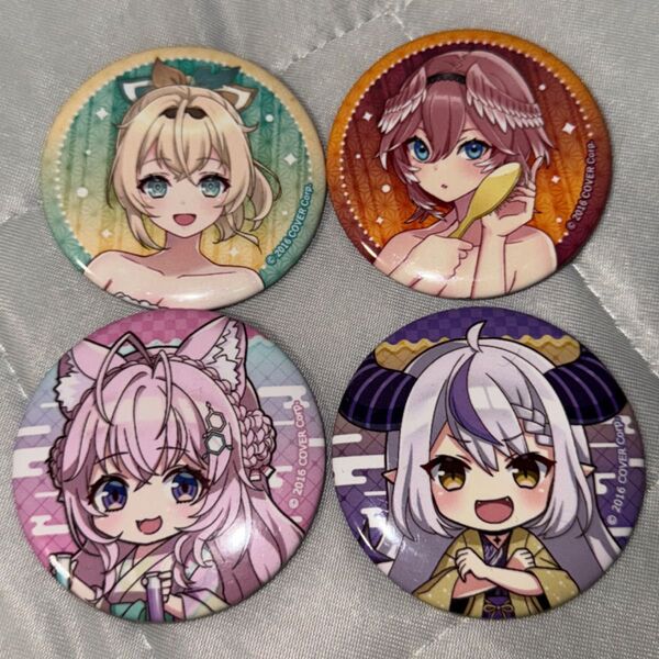 ホロライブ×極楽湯・RAKU SPAコラボ第四弾 フロライフ トレーディング缶バッジ 等身ver. ミニキャラver.