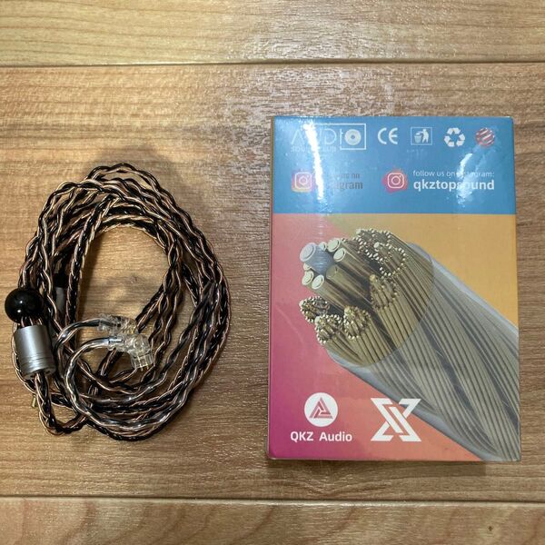 QKZ T1 8芯 銅銀メッキ QDC 3.5mm Brown