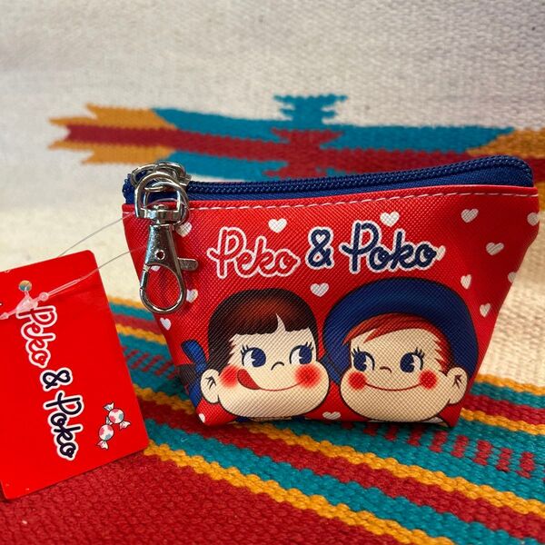 ペコ&ポコ 三角 ミニポーチ 未使用 タグ付き