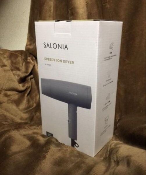 SALONIA SL-013BK サロニア スピーディーイオンドライヤー グレー