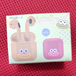 ビッグリップ ワイヤレスイヤホン ピンク きもかわ