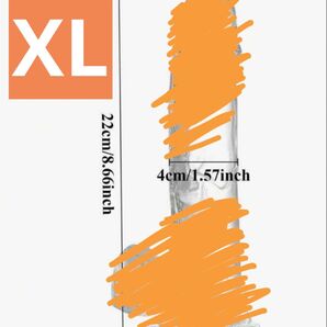 マッサージ機 ドッキリ おもしろ 透明 吸盤付き XLサイズ
