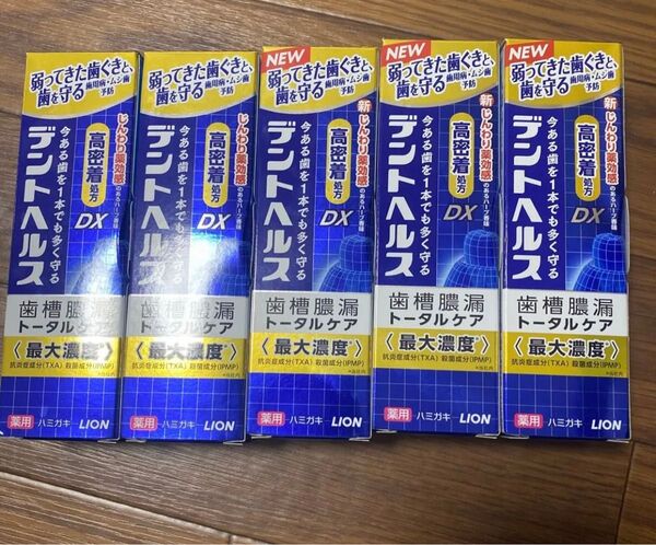 デントヘルス薬用ハミガキDX85グラム5個セット