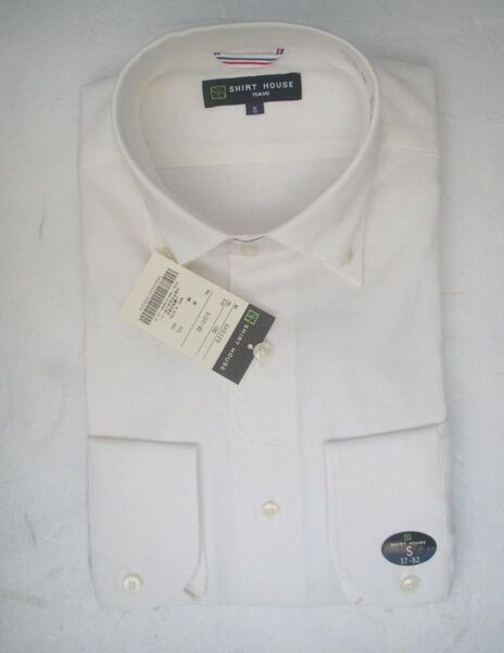 SHIRT HOUSE リネン混 ボタンダウンシャツ S 未使用タグ付き