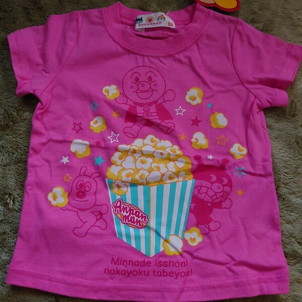 新品未使用 アンパンマン 半袖Tシャツ サイズ80 ピンク