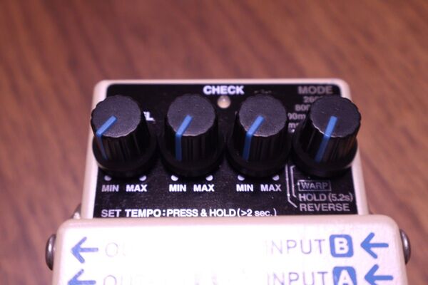 【新品】BOSSエフェクターノブ4個セット ブルー