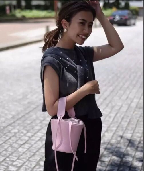 AYAKO Pottery Bag(ピンク)バケツ型ショルダーバッグ