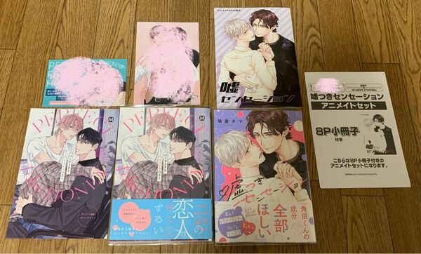 町田とまと『パーフェクトフェイクハニー』鳩屋タマ『嘘つきセンセーション』アニメイト 小冊子 リーフレット カラーペーパー イラスト