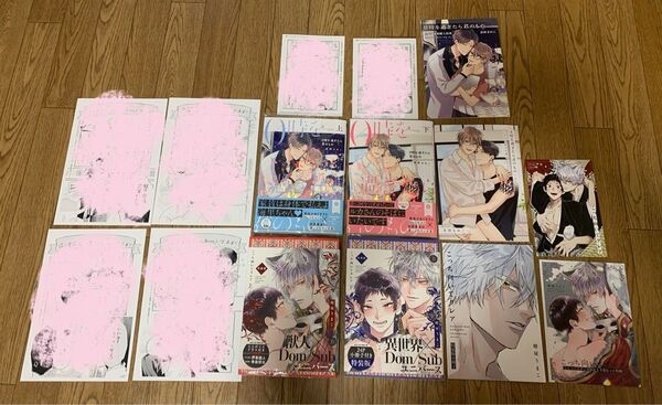 茶野まめこ『0時を過ぎたら君のもの 上下巻』晴屋うまこ『こっち向いてグレア 上下巻 特装版』アニメイト小冊子 コミコミリーフレット