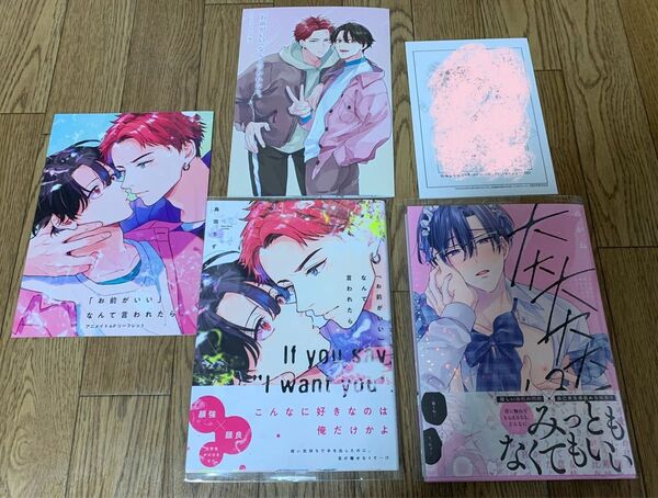 大大大大大好きな君に抱かれたいから。 めがね 「お前がいい」なんて言われたら 鳥田ちず アニメイト小冊子 リーフレット応援書店特典