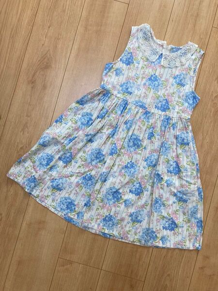 motherways 花柄ノースリーブワンピース 140cm