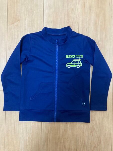 HANG TEN ジップアップ ラッシュガード ネイビー 100cm