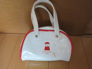  simple design . stylish! enamel vinyl made Mini bag PICONE(piko-ne) ROMA