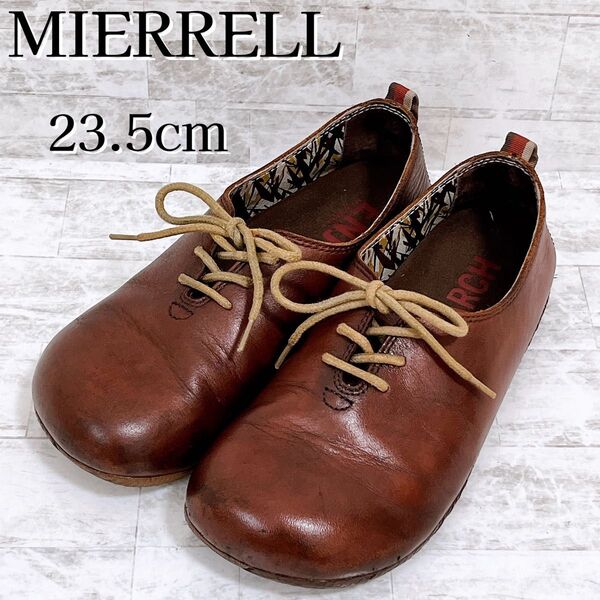 希少★廃盤 MERRELL メレル レースアップシューズ レザーシューズ ムートピア 23.5cm 濃茶 ダークブラウン