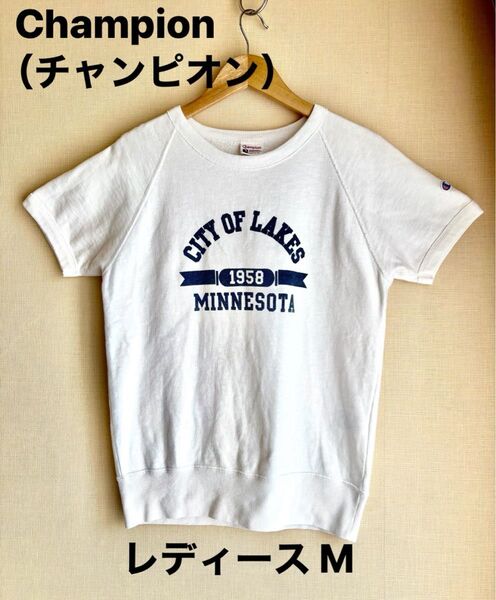 Champion チャンピオン 半袖スウェット レディース M 60s復刻 CITY OF LAKES MINNESOTA
