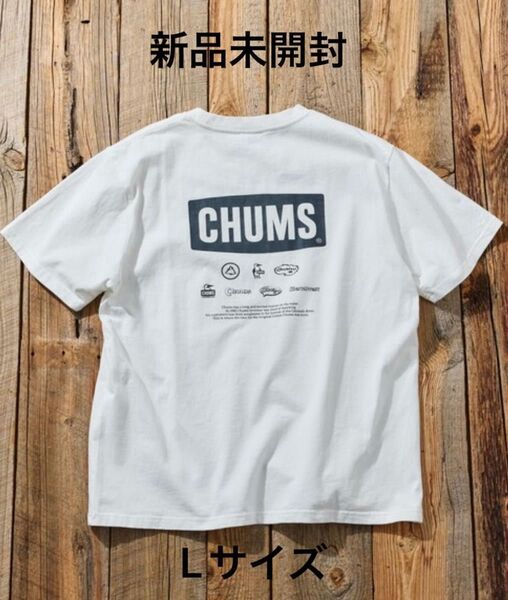 CHUMS チャムス CHUMS×FREAK'S STORE 別注 ヒストリー バックプリント クルーネックTシャツ Lサイズ