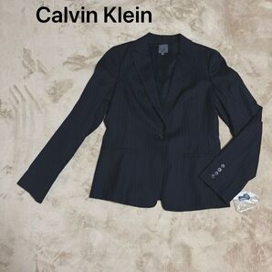Calvin Klein カルバンクライン テーラードジャケット レディース ストライプ