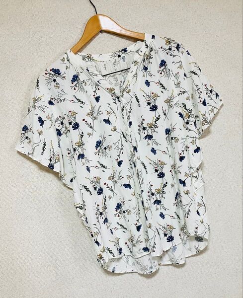 ◎GLOBAL WORK#バンドカラーブラウス☆Lサイズ