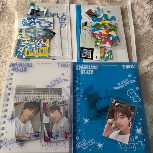 TWS 1st ミニアルバム 2nd ミニアルバム SPARKLING BLUE SUMMER BEAT! トレカ シニュ セット