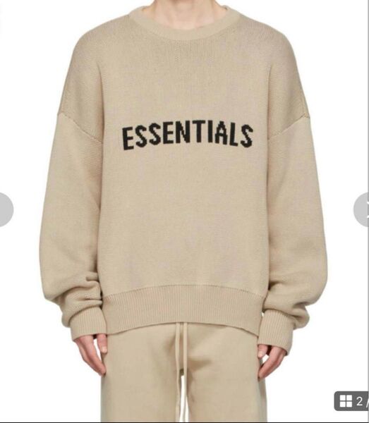 美品 ESSENTIALS セーター Sサイズ SSENSE限定 ベージュ プルオーバー 正規品