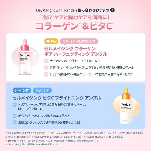 新品【美容液2本】セルメイジング コラーゲンポア パーフェクティング アンプル【ビタCブライトニングトリデン