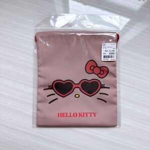 日焼けキティちゃん巾着 小物入れ 小麦肌キティ ハローキティ 巾着袋 ギャルキティ サンリオ 平成レトロ