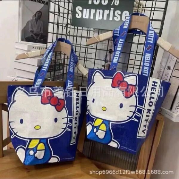 ハローキティ ショッパーバッグ トートバッグ 韓国サンリオ サブバック 2枚セット