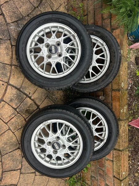 BBS 13インチ 4J +45 タイヤは使えません スバル純正 中古 PCD100 当時物
