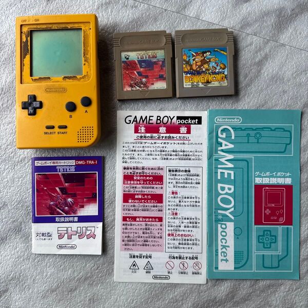 ゲームボーイ テトリス ドンキーコング カセット ジャンク品 取扱説明書 Nintendo ゲームボーイカラー 任天堂