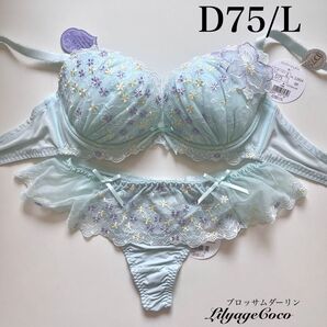 【正規品】総額5060円【ブロッサムダーリン】D75/L ブラジャーショーツ MI