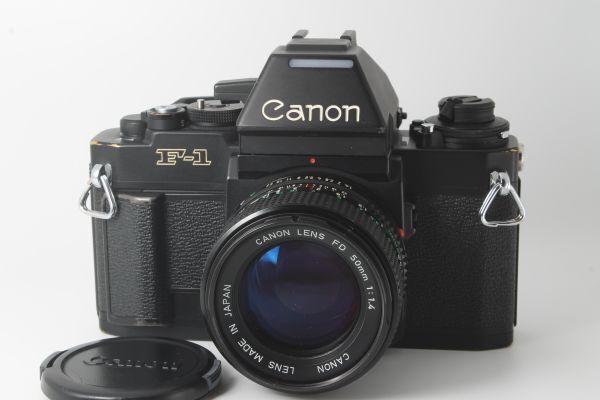 Canon New F-1 AEファインダー + CANON LENS NEW FD 50mm F1.4 キャノン フィルムカメラ MF一眼レフ 大口径 標準単焦点レンズ