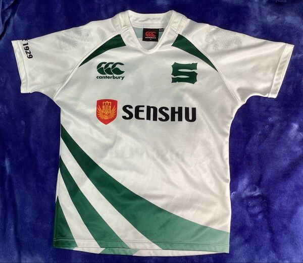 専修大学ラグビー部 XL ジャージ 中古 練習着 ラガーシャツ