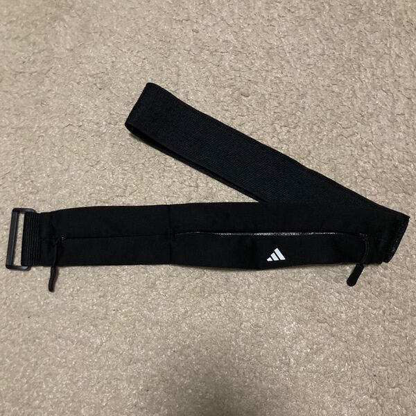 adidasアディダス 限定 非売品 ベルト ポーチ ランニング ウエストポーチ ウエストバッグ ブラック アディオスプロ 黒