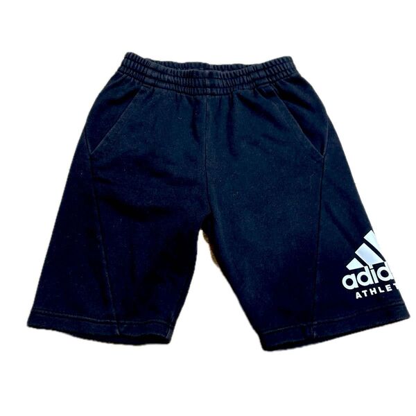 adidas ATHLETICS ハーフパンツ 150 ブラック アディダス